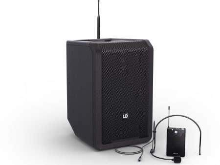 LD Systems ANNY® 8 BPH B4.7 Portable Battery-Powered Bluetooth PA Loudspeaker (Stage Black) - 8  Cheap