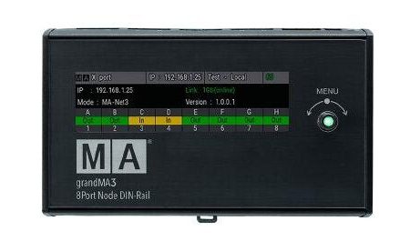 MA Lighting MA4011703 8Port Node DIN-RAIL Ethernet to DMX Converter Sale