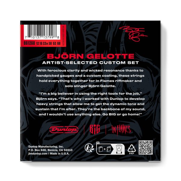 Dunlop BIG1268 Björn Gelotte Artist-Selected Custom Guitar Strings For DROP Bb 12-68 For Cheap