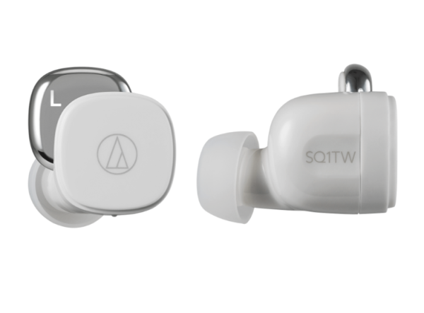 Audio-Technica ATH-SQ1TWWH Wireless In-Ear Headphones (White) For Sale