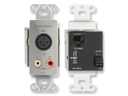 RDL DS-TPS3A XLR Microphone and Stereo Wall Plate on Sale