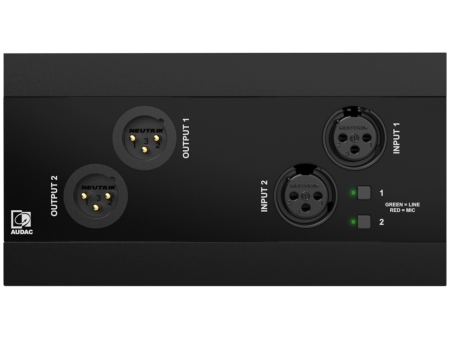 Audac NWP222 B Network Input & Output Panel (Black) Sale