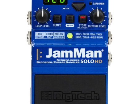 Digitech JAMMAN SOLO HD Stereo Looper Recorder Pedal with USB Online now