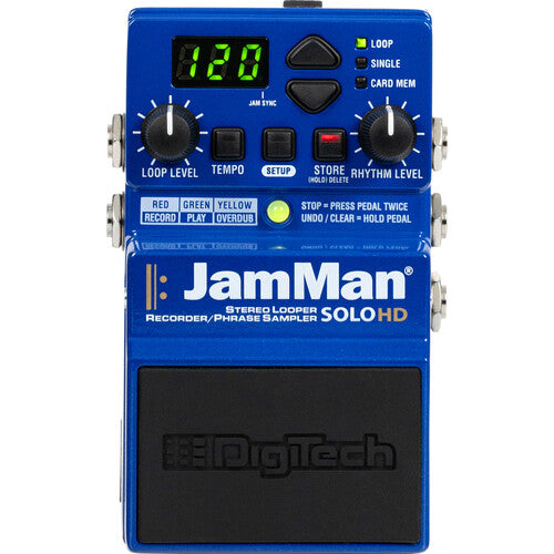 Digitech JAMMAN SOLO HD Stereo Looper Recorder Pedal with USB Online now