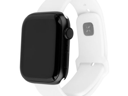 Apple Watch (42 44 SE 45 46 49mm) Fixed Sporty Silikone Rem Sæt - Hvid Online Sale