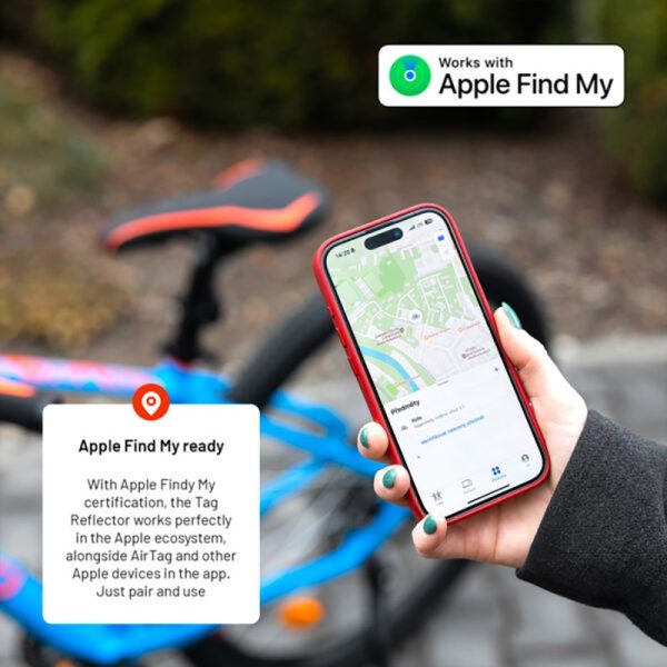 Fixed Tag Bike Tracker - Bluetooth GPS Tracker – Apple Find My Kompatibel - Sort   Rød Discount