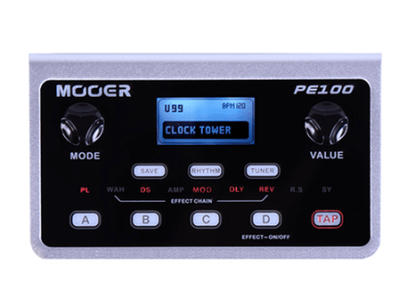 Mooer PE100 Portable Guitar Effects 99 Factory Presets And 99 User Presets For Sale