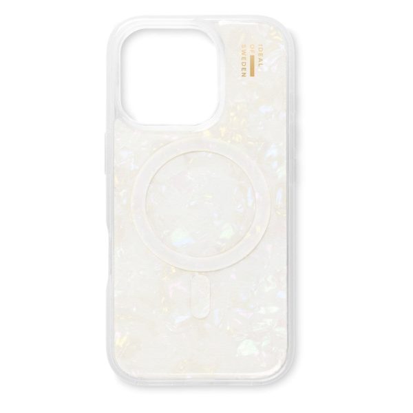 iDeal Of Sweden iPhone 16 Pro Pearlized Case - MagSafe Kompatibel - White For Sale