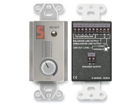 RDL DS-SFRC8 Room Control Station for SourceFlex Distributed Audio System Supply