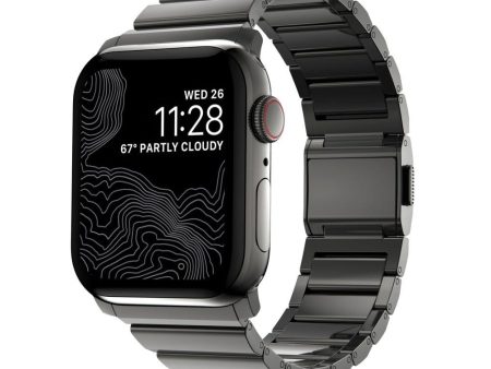 Apple Watch (42 44 SE 45 46 49mm) Tech-Protect Steelband Stål Rem - Sort Online now