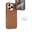 Vonmählen iPhone 16 Pro Like Leather Cover - MagSafe Kompatibel - Brown Online now