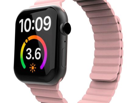 Apple Watch (38 40 SE 41 42mm) Lippa Magnetisk Silikone Rem - Lyserød Cheap