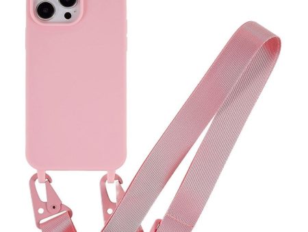 EIDERWOOD iPhone 16 Pro Fleksibelt Plastik Cover m. Strop - Lyserød Cheap