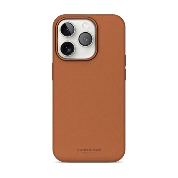 Vonmählen iPhone 16 Pro Like Leather Cover - MagSafe Kompatibel - Brown Online now