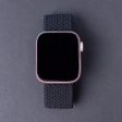 Apple Watch (42 44 SE 45 46 49mm) Elastisk Stof Rem - Str. S - Sort Online Hot Sale