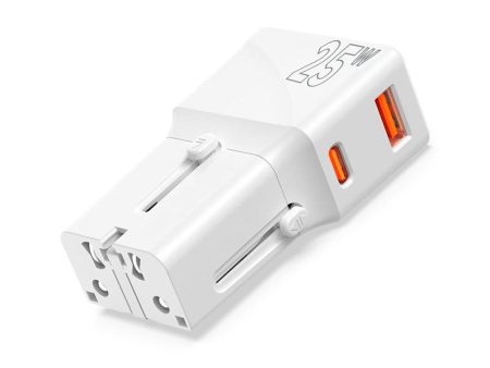 Mobile Origin Rejse Adapter EU US UK AU 25W - Hvid For Cheap