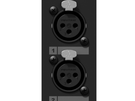 Caymon CASY125 B 2 Female XLR to 3 Pin Terminal Wall Plate For Sale