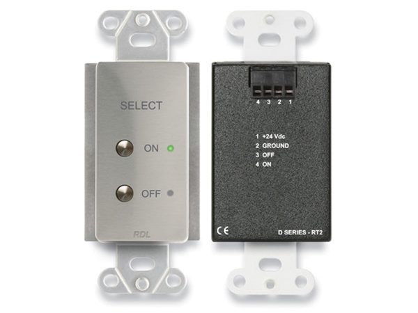 RDL DS-RT2 Remote Control Selector Wall Plate on Sale