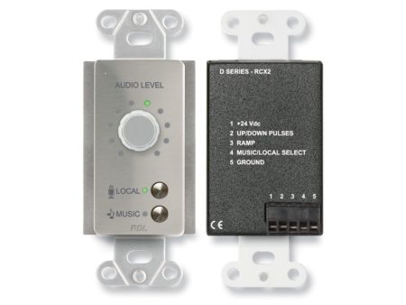 RDL DS-RCX2 Room Control Wall Plate for RCX-5C Room Combiner Supply