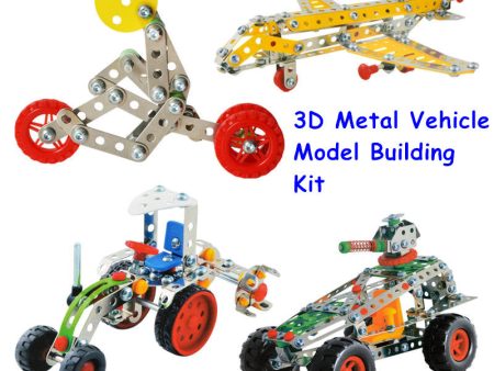 10 Types Magical Model Building Kit Construction Metal Assembly Set 3D Stainless Steel Block Toys For Boys Christmas Gift Discount