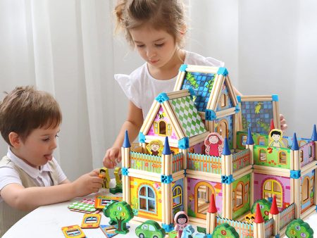 128 268pcs Master architecture building blocks toy Children s wooden toy Model Building Kits House models Assembling block gift Hot on Sale