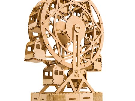 129Pcs DIY 3D Ferris Wheel Puzzle Wooden Model Building Kit Assembly Ferris Wheel Toy block assembly toys Online Hot Sale