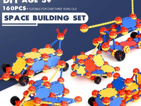 160Pcs Big Brick Blocks Toys Space Ball Stitching Building Blocks Toys Set Children DIY Assembling Creative Toys Kits Kids Gifts For Cheap